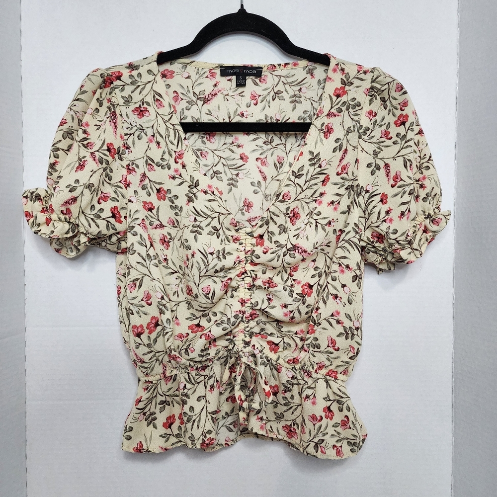 Floral Puff Sleeve Top